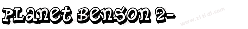 Planet Benson 2字体转换